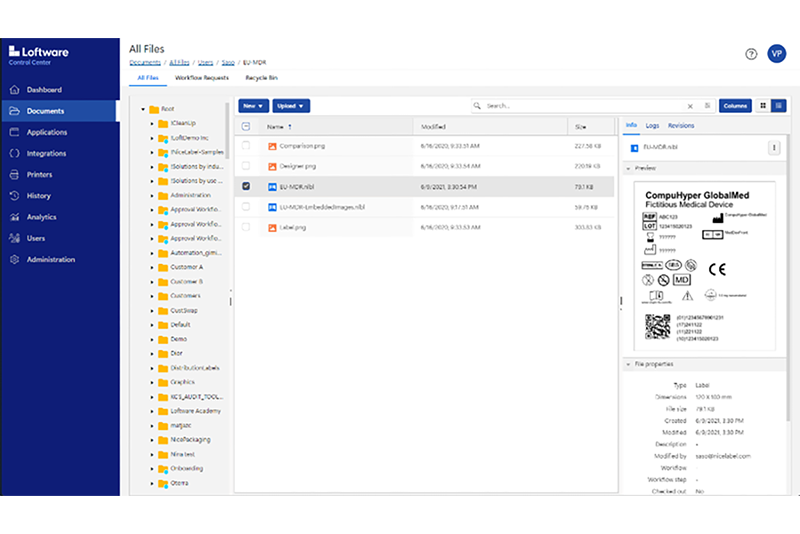 Loftware Cloud / NiceLabel